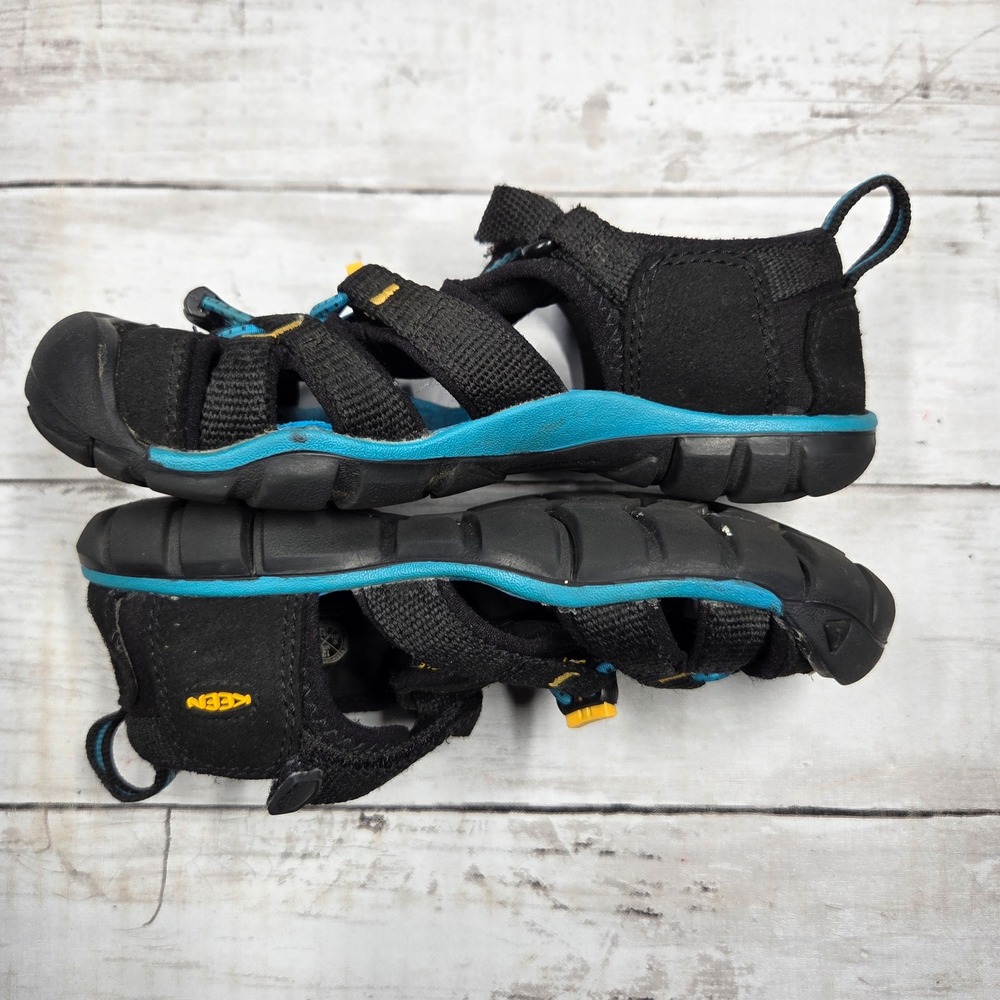 Keen Seacamp II CNX Hybrid Sport Sandal Unisex Kids 12 Black Blue 1025128 - Picture 5 of 7